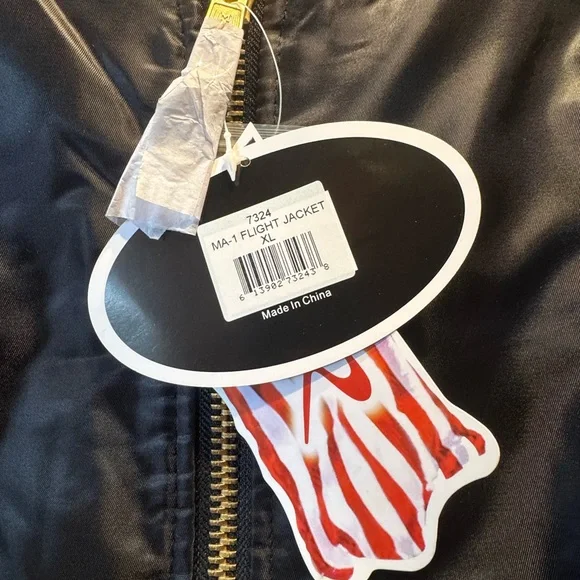 Black Bomber-Military Flight Jacket - Picture 2 of 5